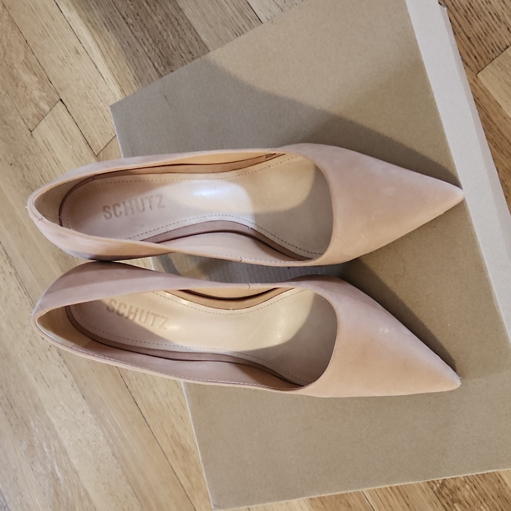 SCHUTZ "Lou" pointie toe high heels